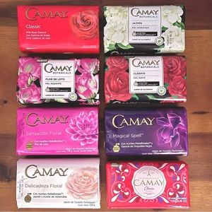 Camay Bath & Body 8 Exclusive Beautiful Assorted Bar Soaps Jabon Camay